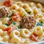 Creamy Parmesan Italian Sausage Ditalini Soup recipe