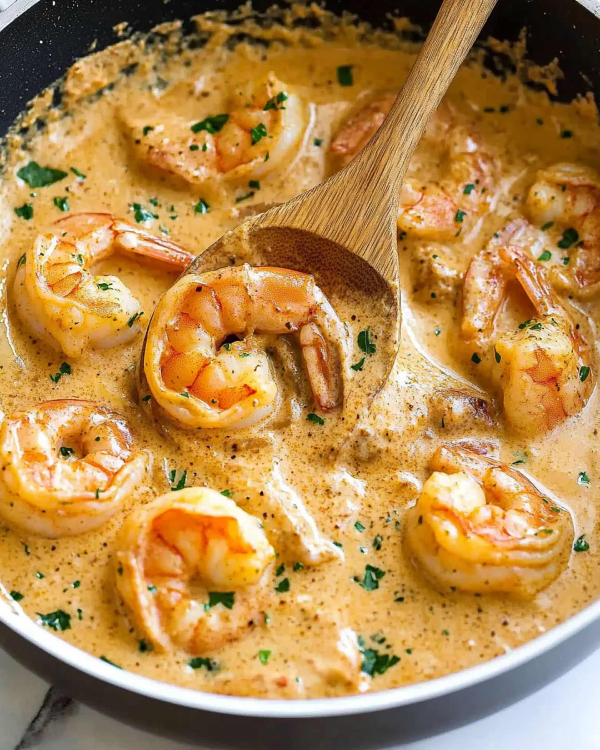 Easy Creamy Garlic Shrimp recipe