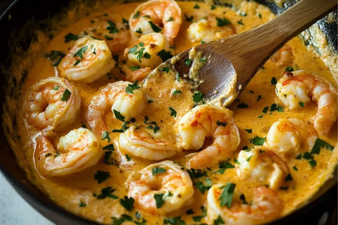 Easy Creamy Garlic Shrimp recipe