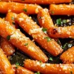 Garlic Parmesan Roasted Carrots recipe