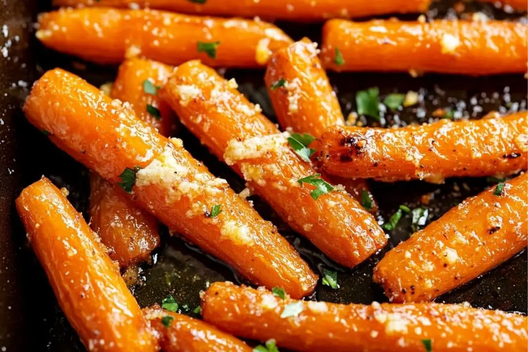 Garlic Parmesan Roasted Carrots recipe