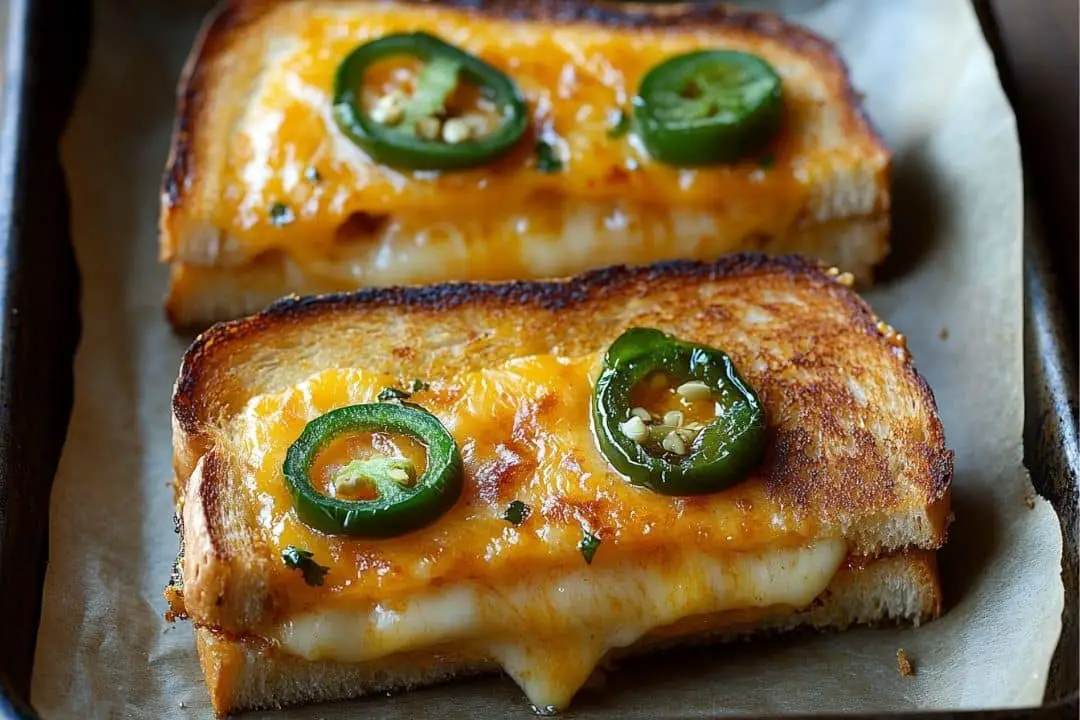 Roasted Jalapeño Popper Grilled Cheese recipe