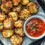 3-Ingredient Baked Cheddar Cauliflower Bites recipe