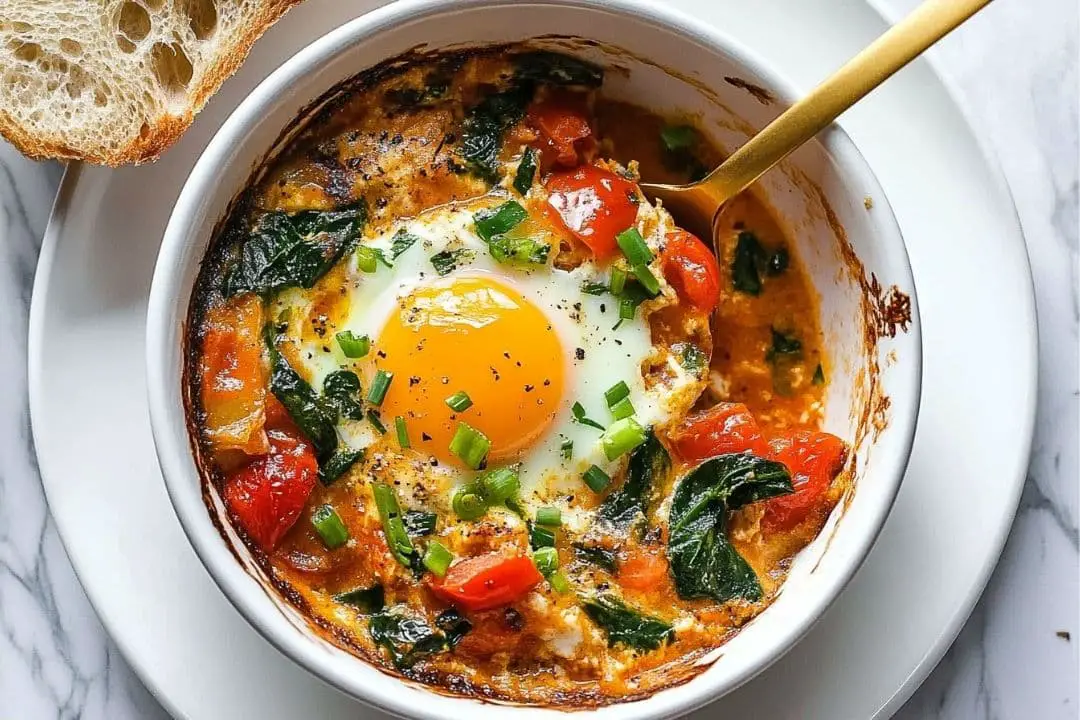 Baked Feta Eggs Recipe