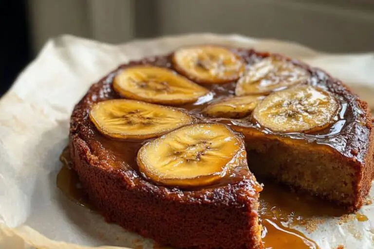 Banana Upside Down Cake Recipe