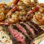 Cajun Shrimp and Steak Alfredo Pasta Recipe