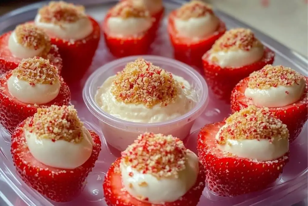 Cheesecake Deviled Strawberries Recipe