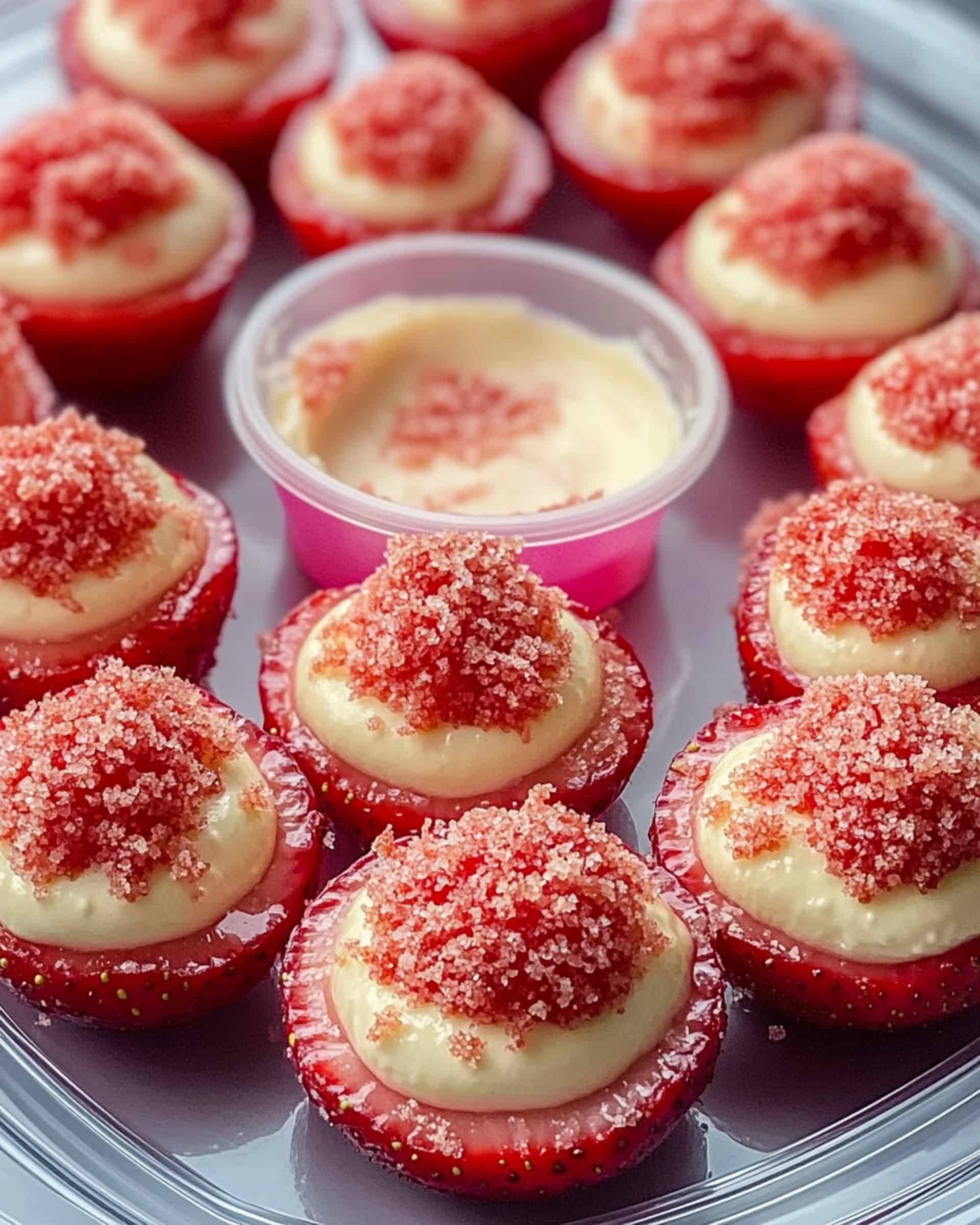 Cheesecake Deviled Strawberries Recipe