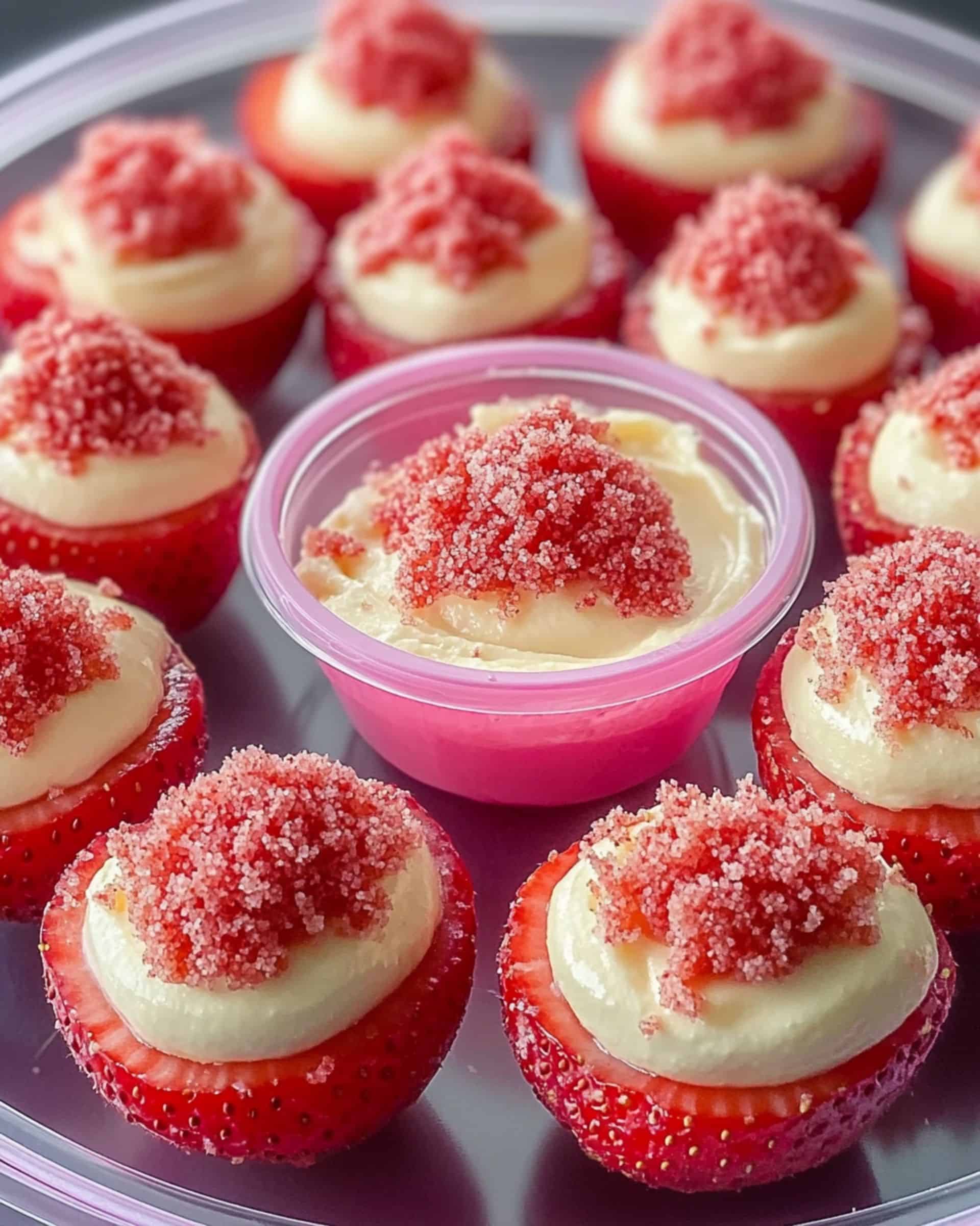 Cheesecake Deviled Strawberries Recipe