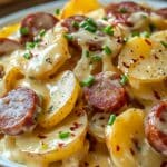 Cheesy Ranch Potatoes and Smoked Sausage Recipe