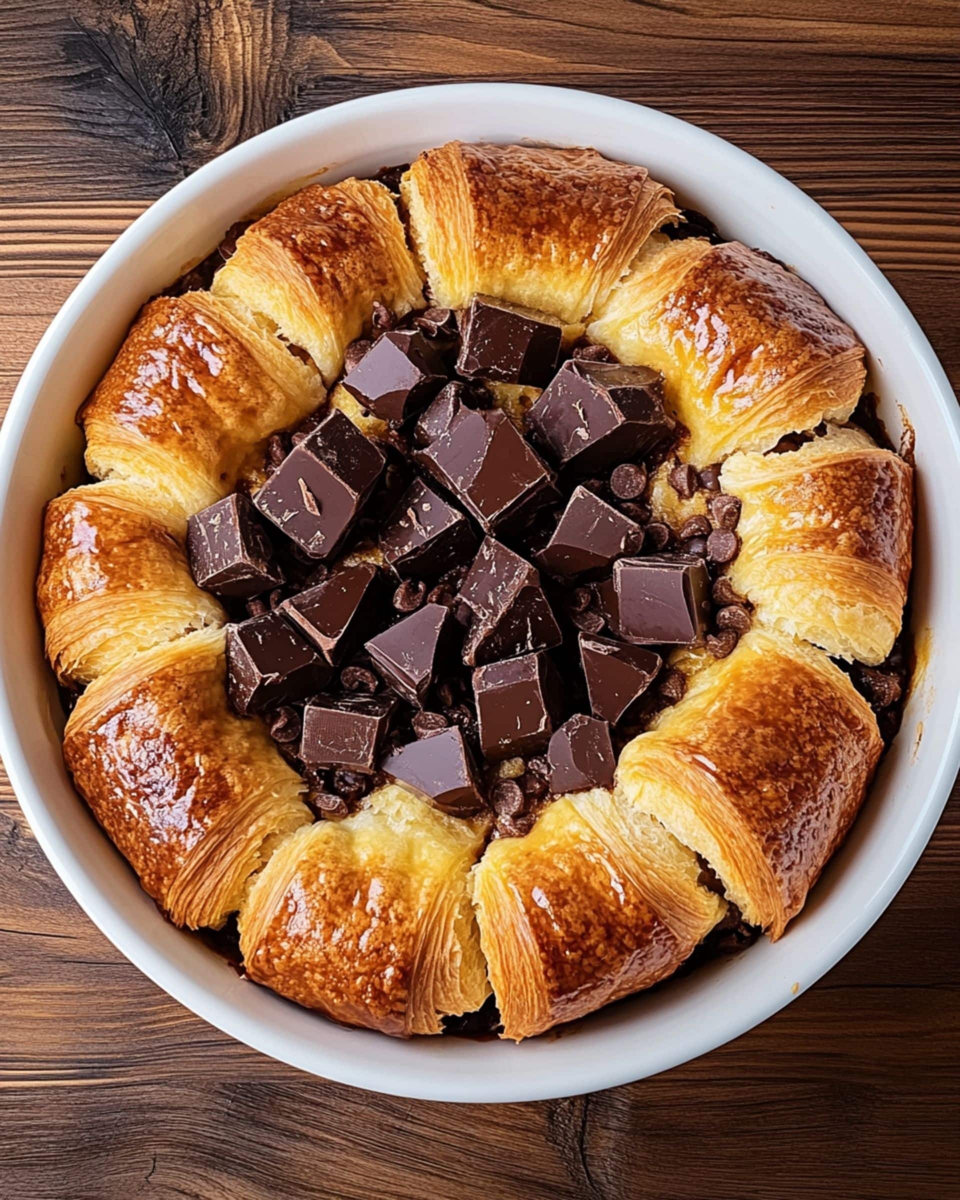 Chocolate Croissant Breakfast Bake recipe