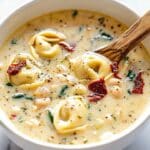 Creamy Tuscan Chicken Tortellini Soup Recipe