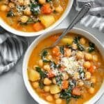 Easy Chickpea Soup with Potatoes, Carrots & Kale recipe