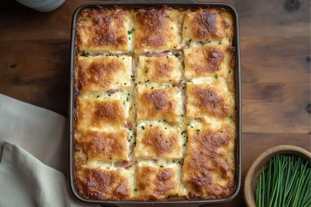 Ham and Cheese Butter Swim Biscuits recipe