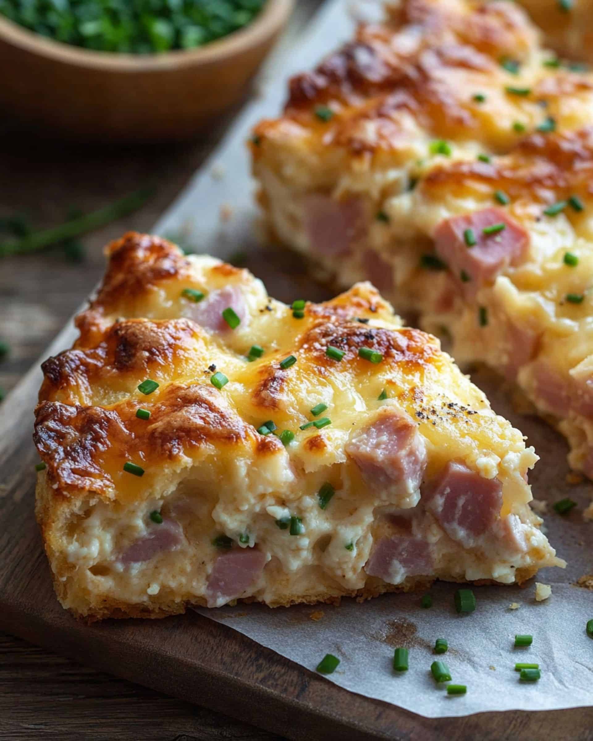 Ham and Cheese Butter Swim Biscuits recipe