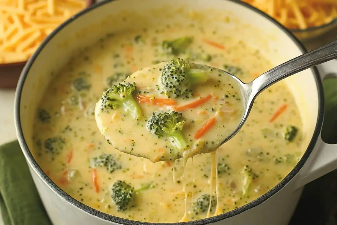 High Protein Broccoli Cheddar Soup Recipe