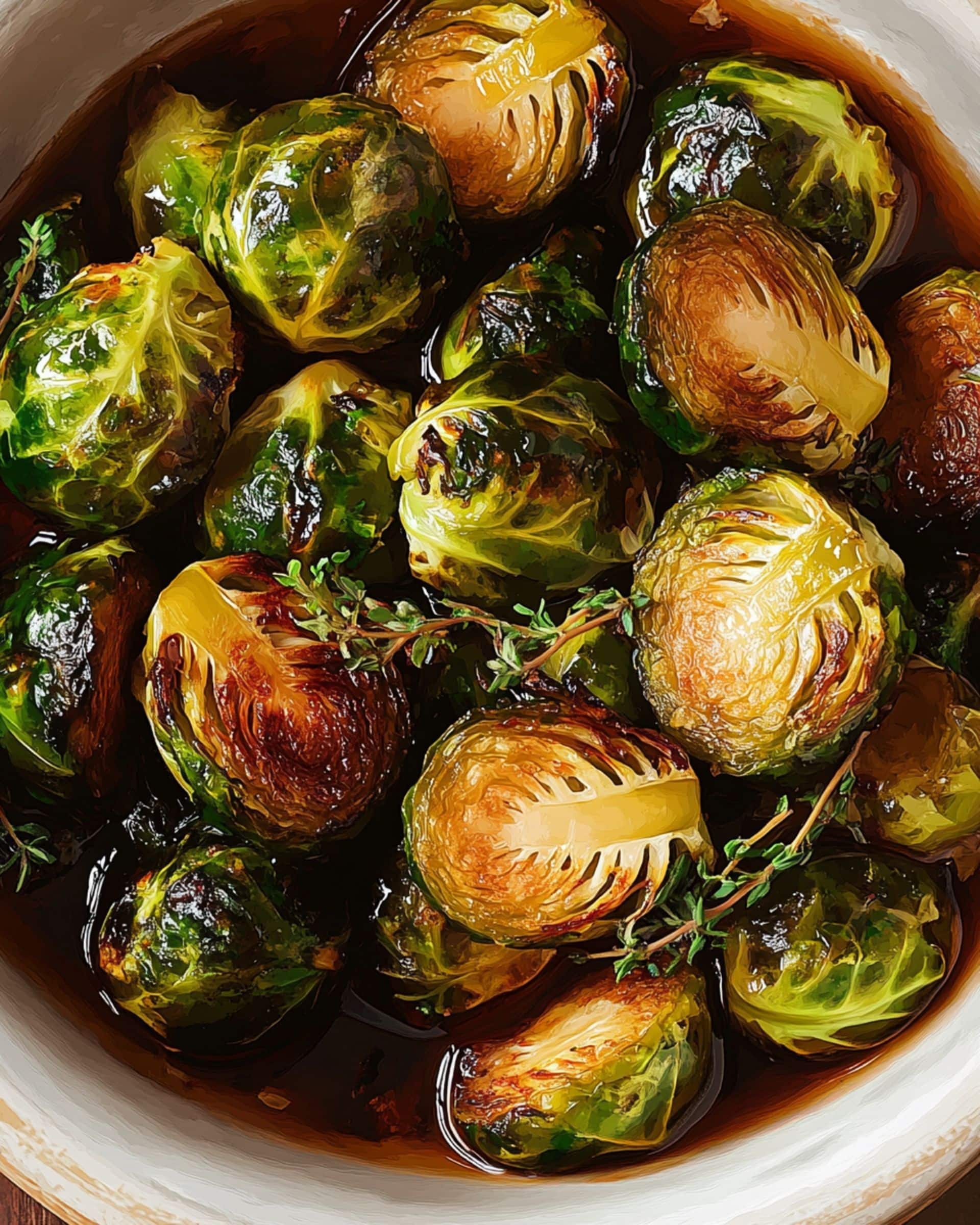 Honey Balsamic Brussels Sprouts recipe