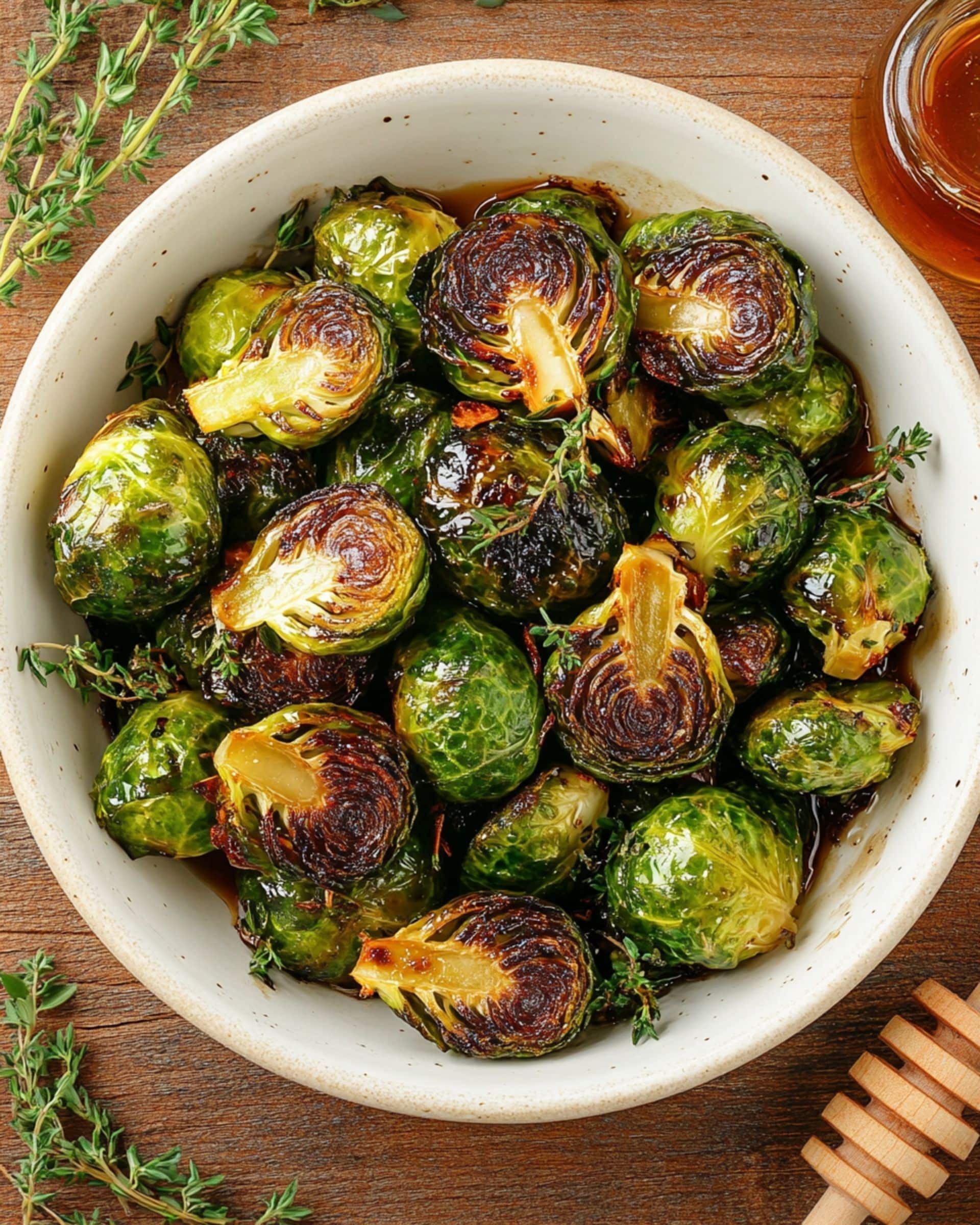 Honey Balsamic Brussels Sprouts recipe
