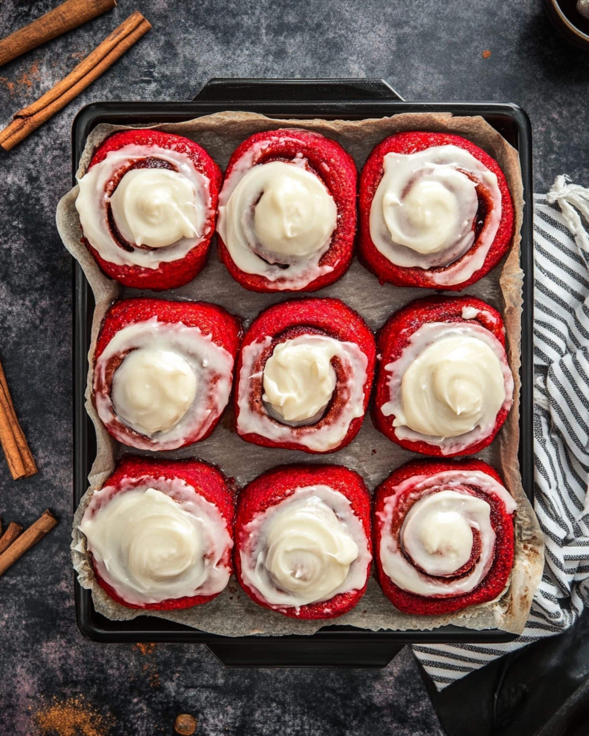 Irresistible Red Velvet Cinnamon Rolls recipe