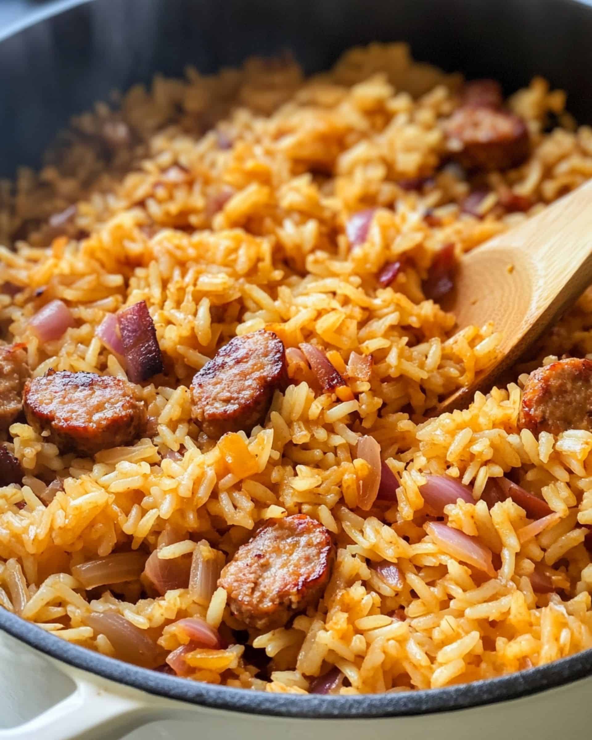 Savory One Pot Sausage and Rice Recipe