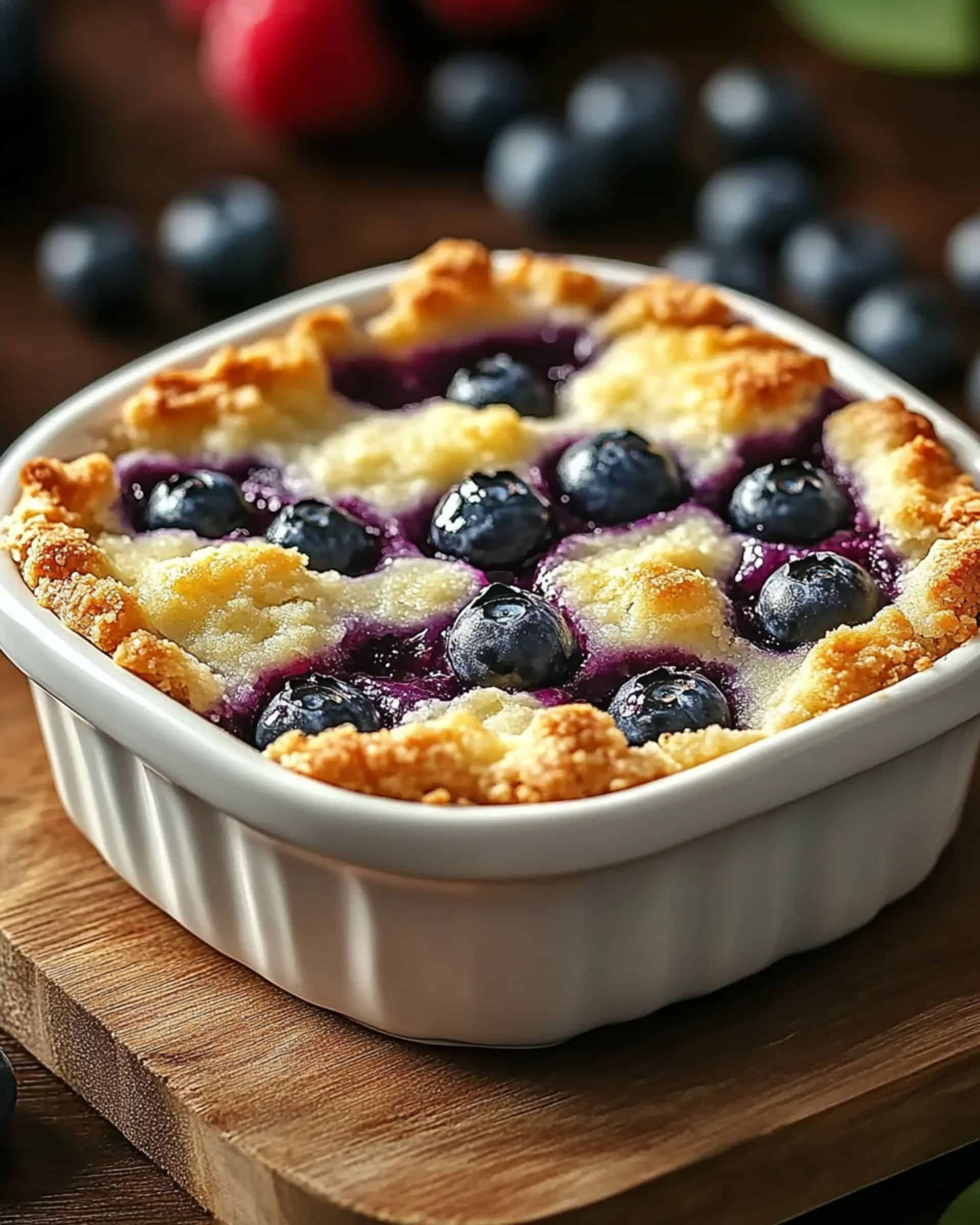 Sweet and Tangy Cottage Cheese Blueberry Bake Recipe