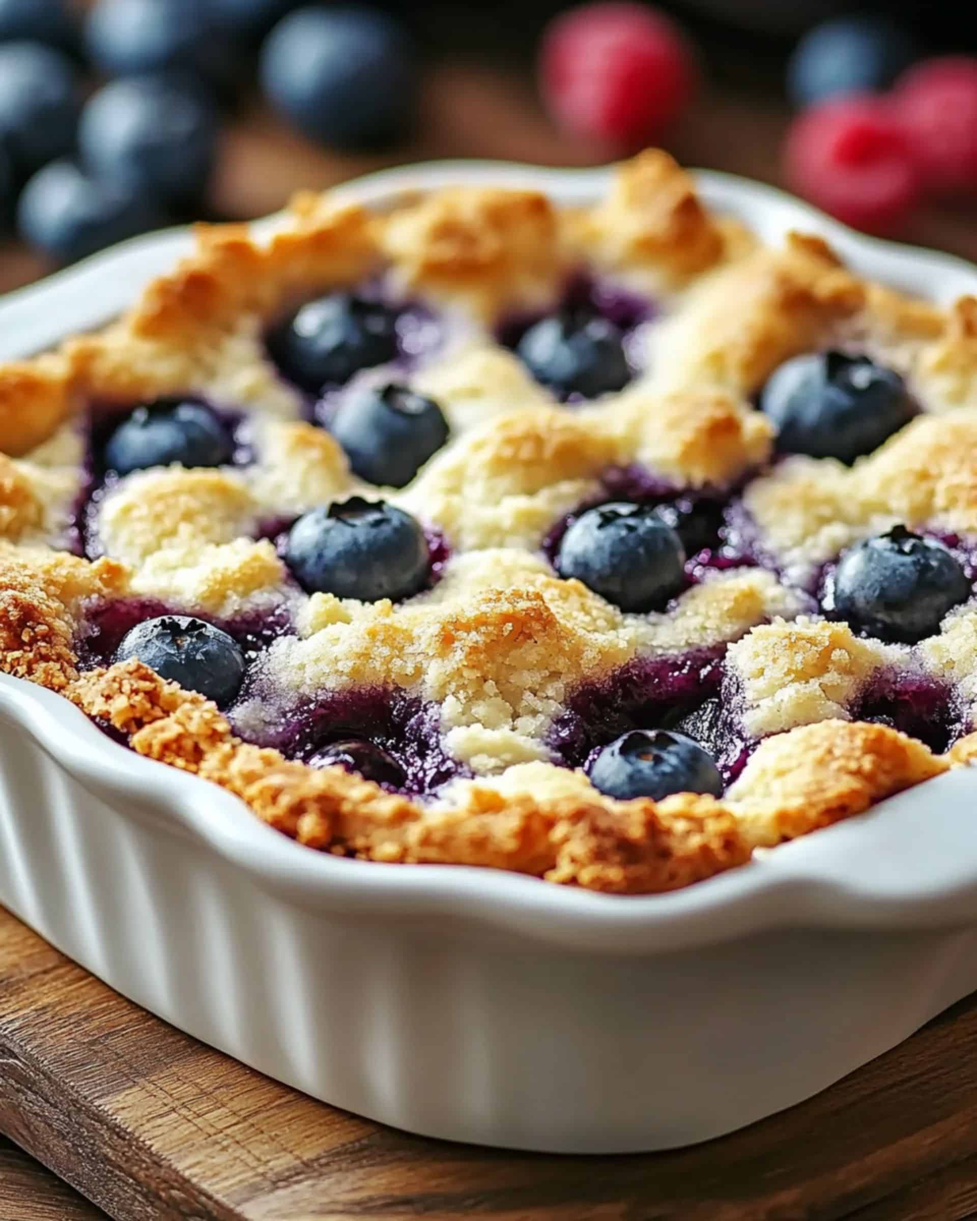 Sweet and Tangy Cottage Cheese Blueberry Bake Recipe