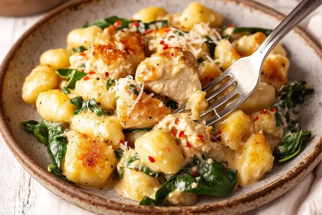 Garlic Chicken Gnocchi Skillet Recipe