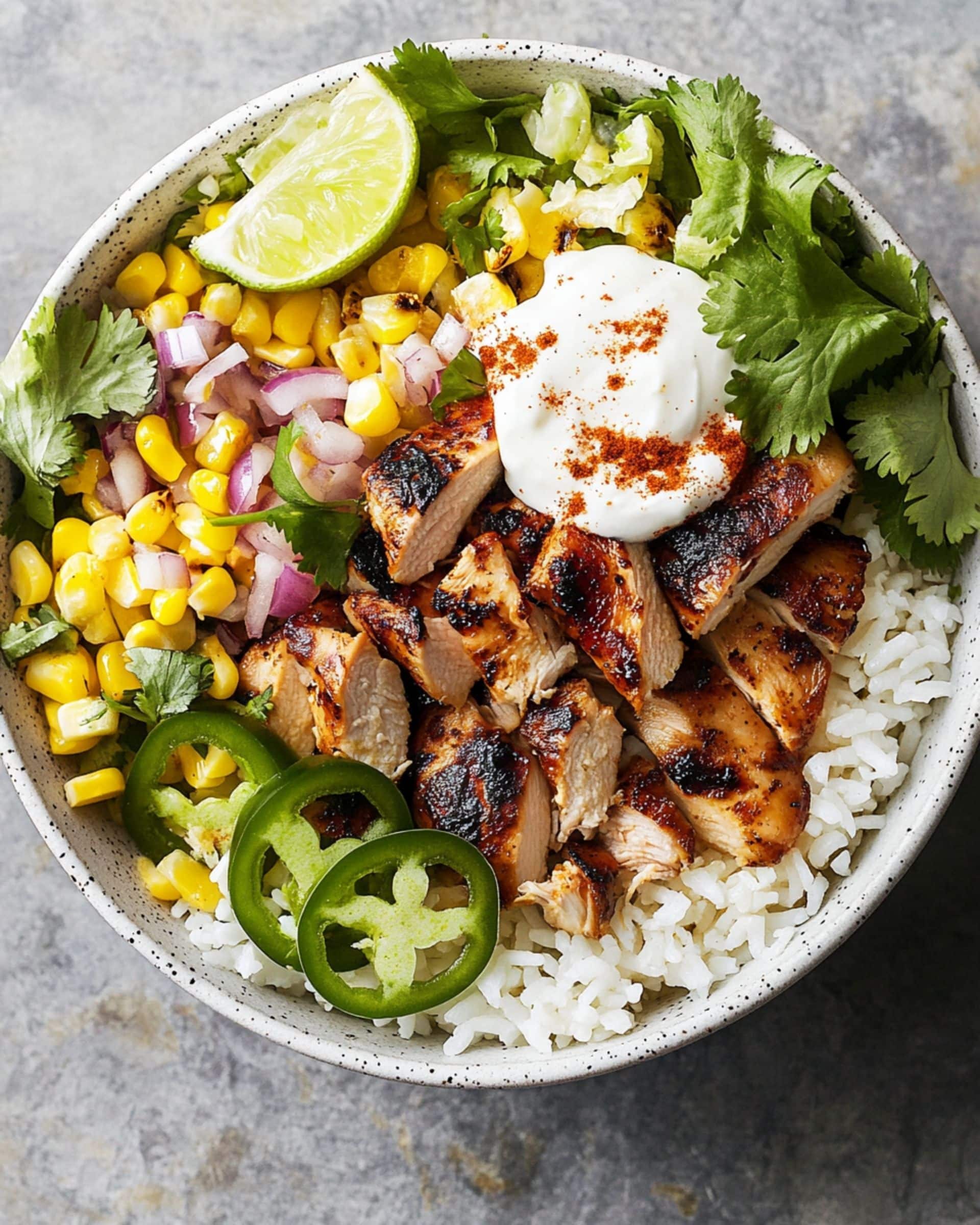 Street Corn Chicken Rice Bowl Recipe