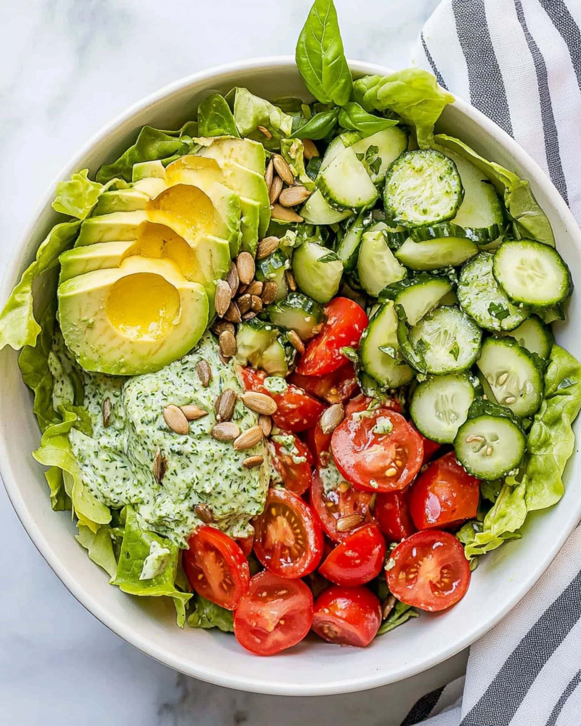 The Most Bomb Green Goddess Salad Recipe