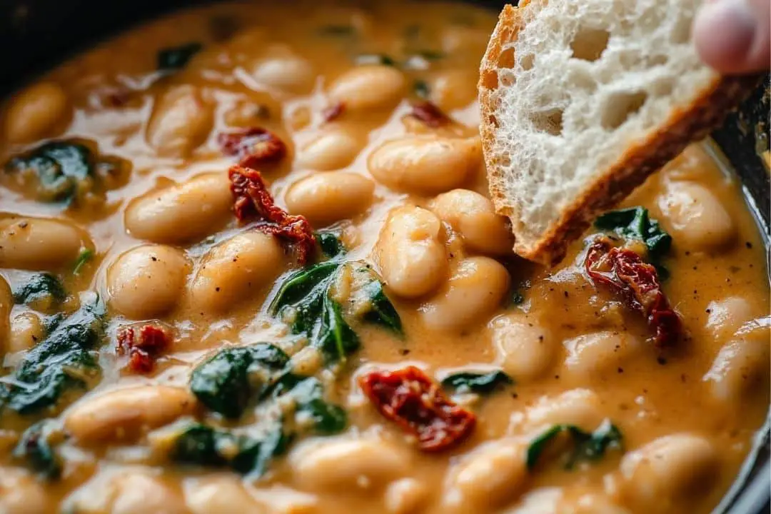 Tuscan Butter Beans with Spinach and Sun-Dried Tomato Recipe