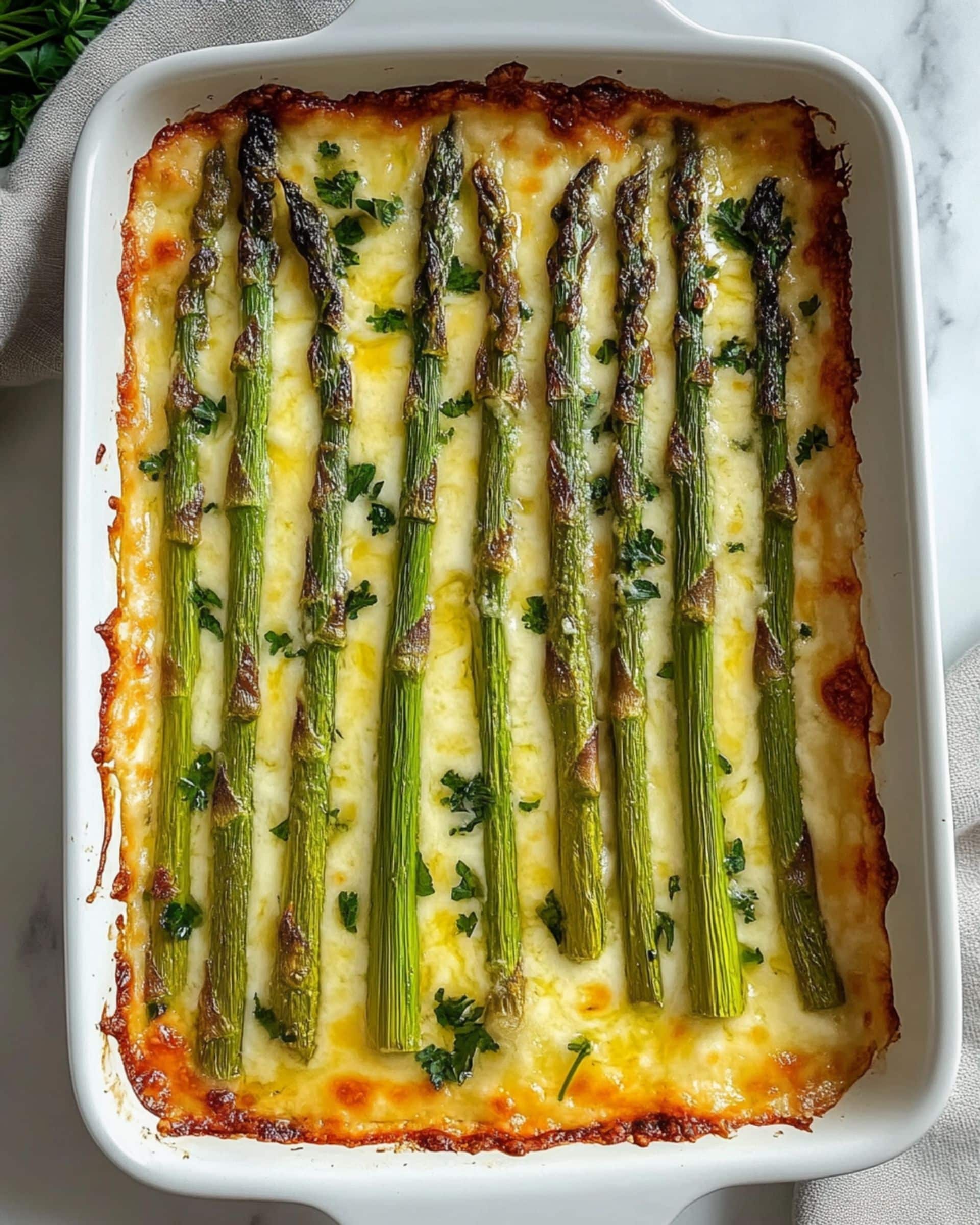 Cheesy Baked Asparagus Recipe