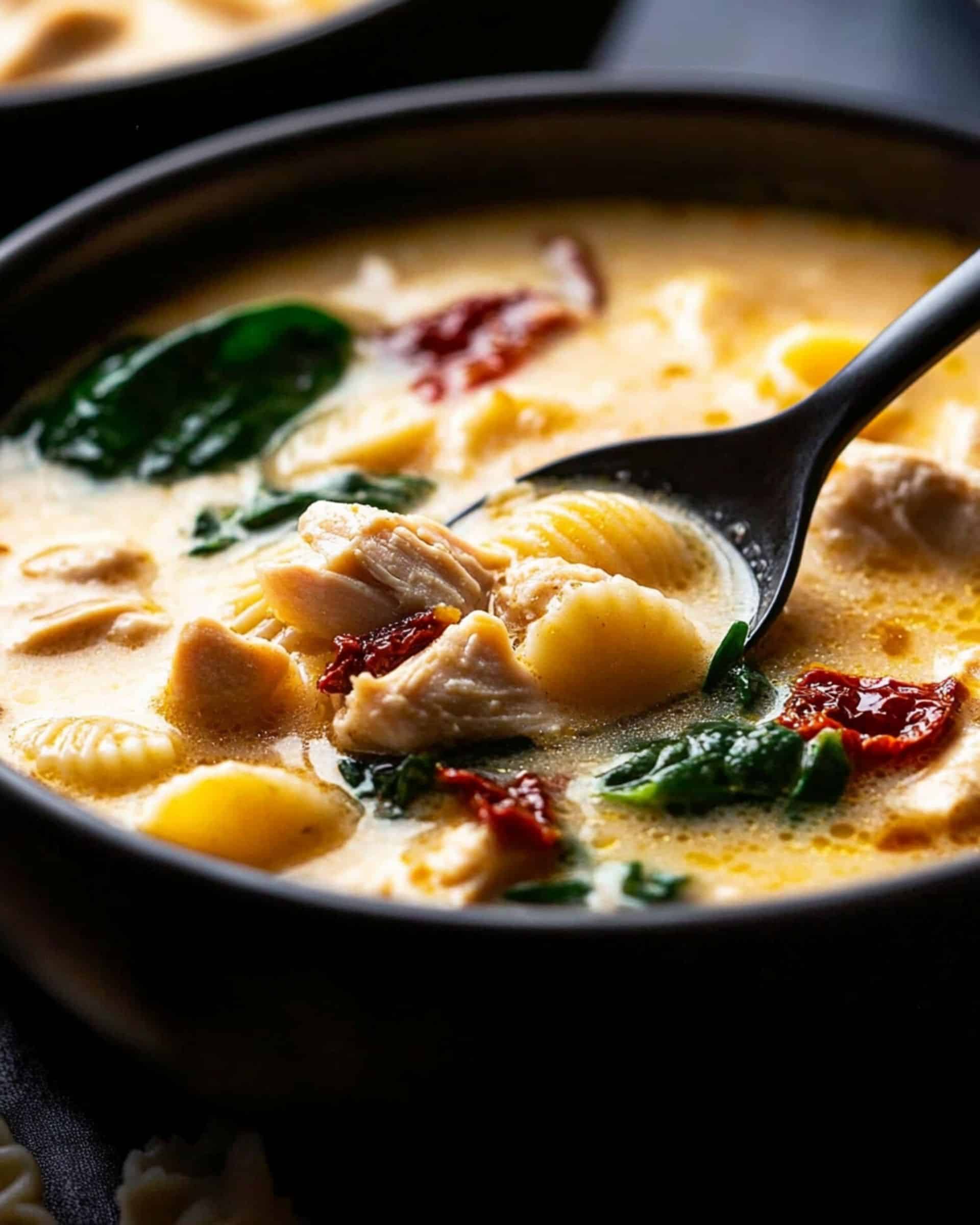 Creamy Tuscan Chicken Soup Recipe