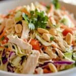 Thai Peanut Chicken Crunch Slaw Salad Recipe