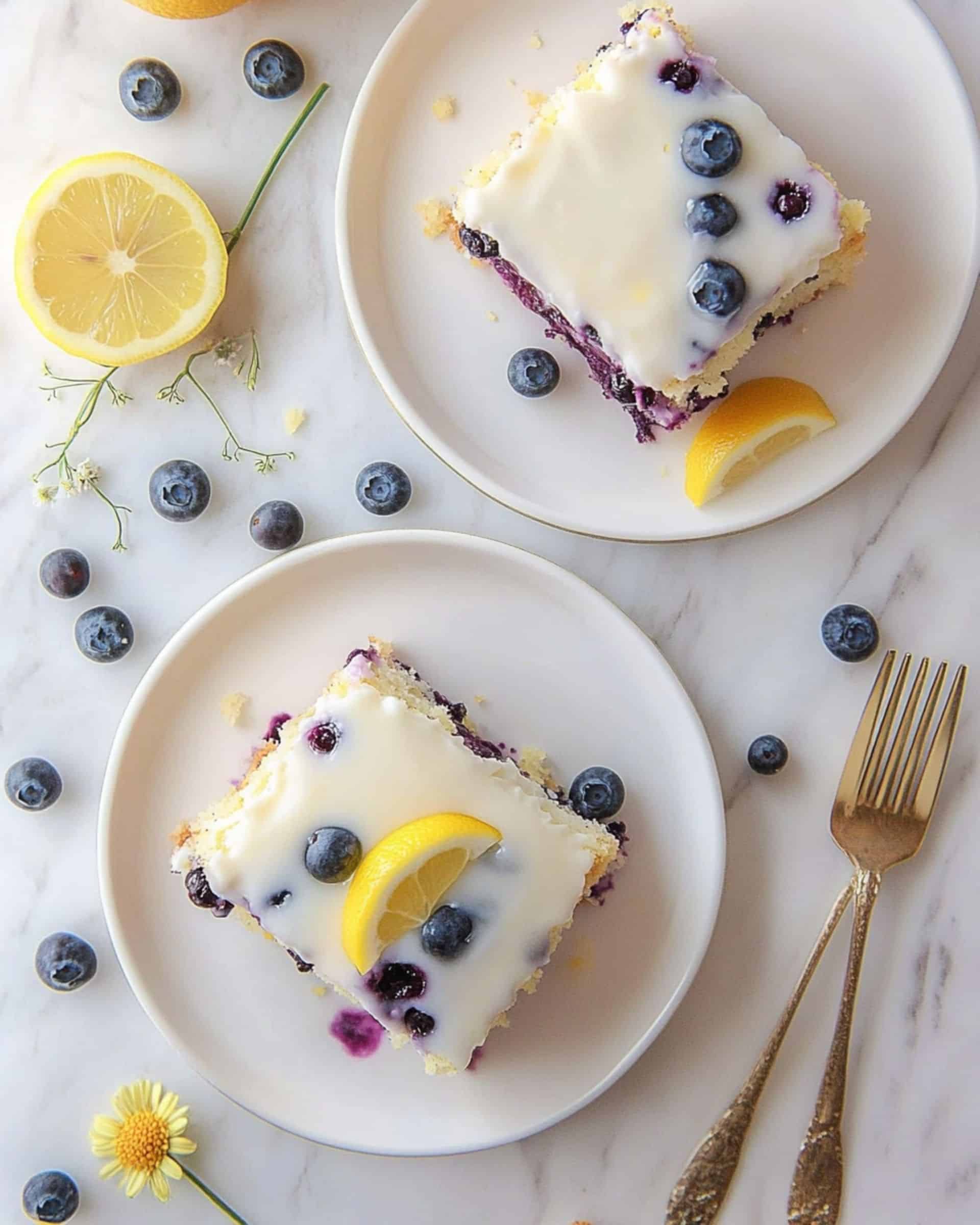 Lemon Blueberry Sheet Cake Recipe