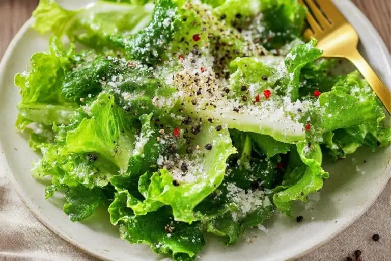 Lemon Parmesan Lettuce Salad Recipe