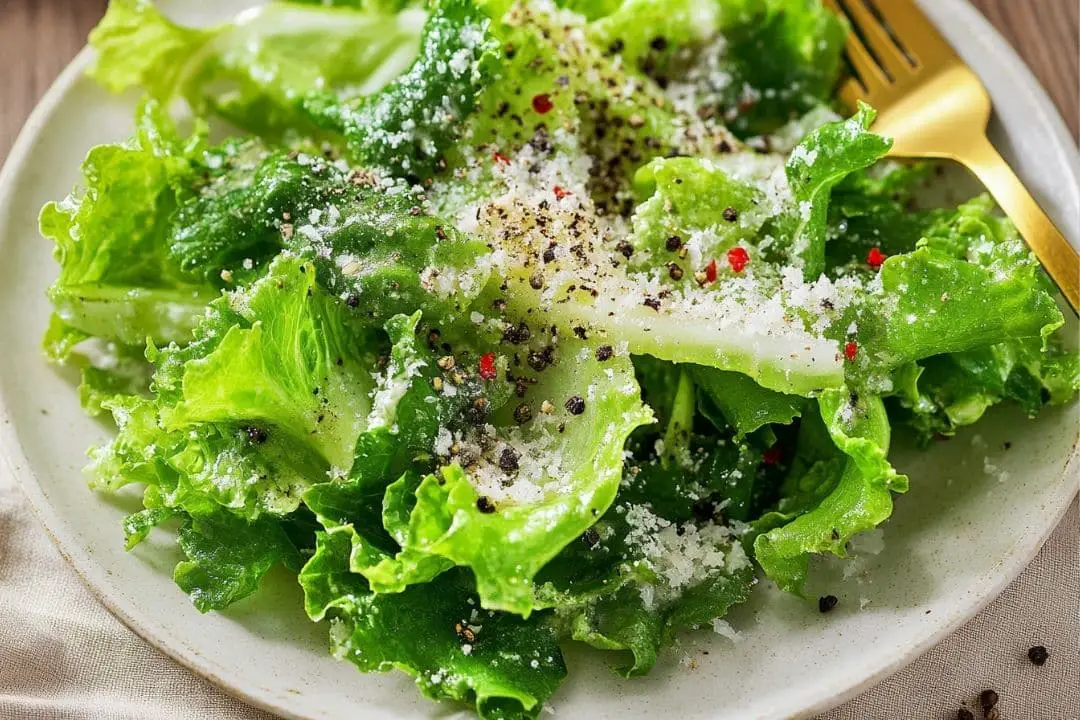 Lemon Parmesan Lettuce Salad Recipe