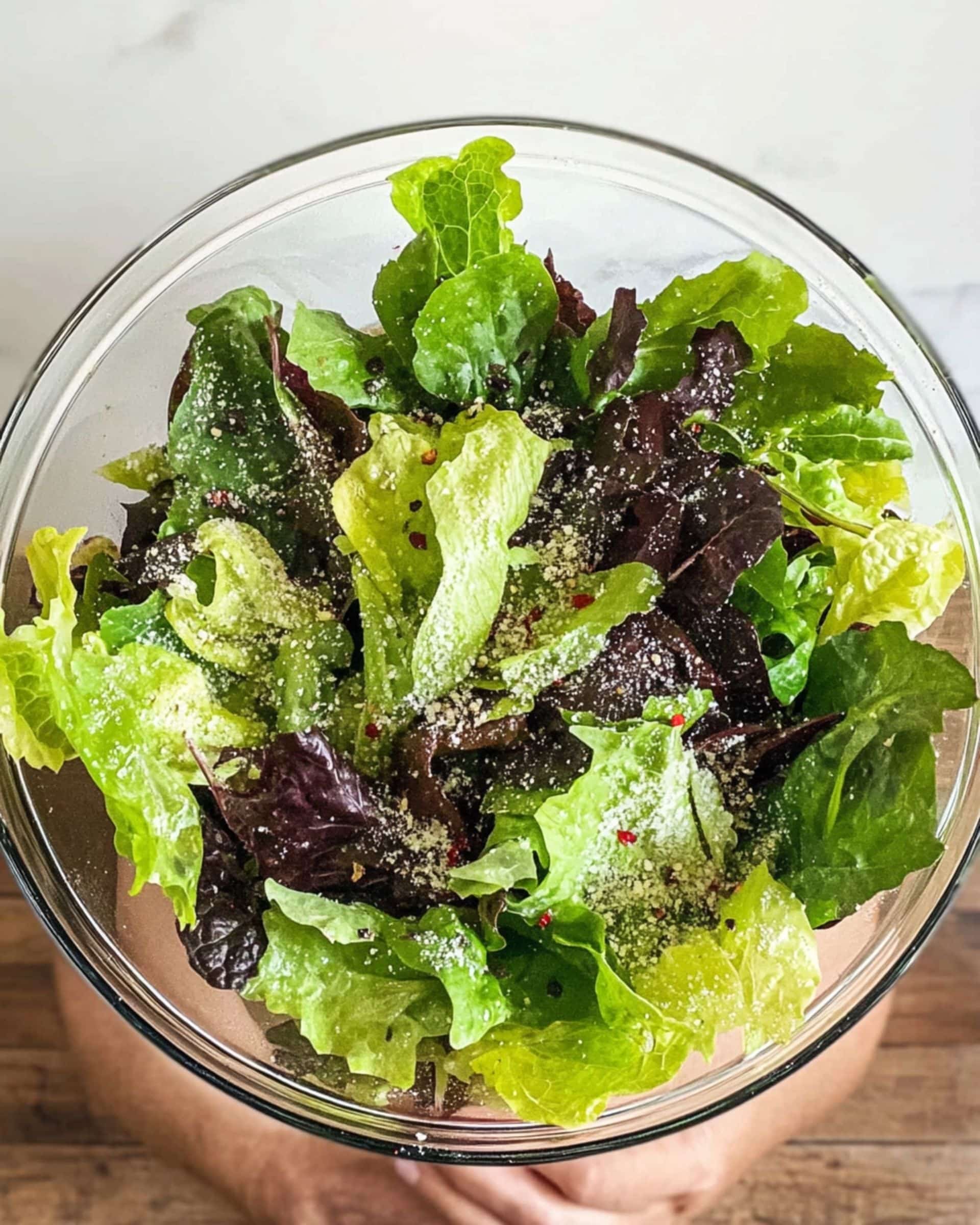 Lemon Parmesan Lettuce Salad Recipe
