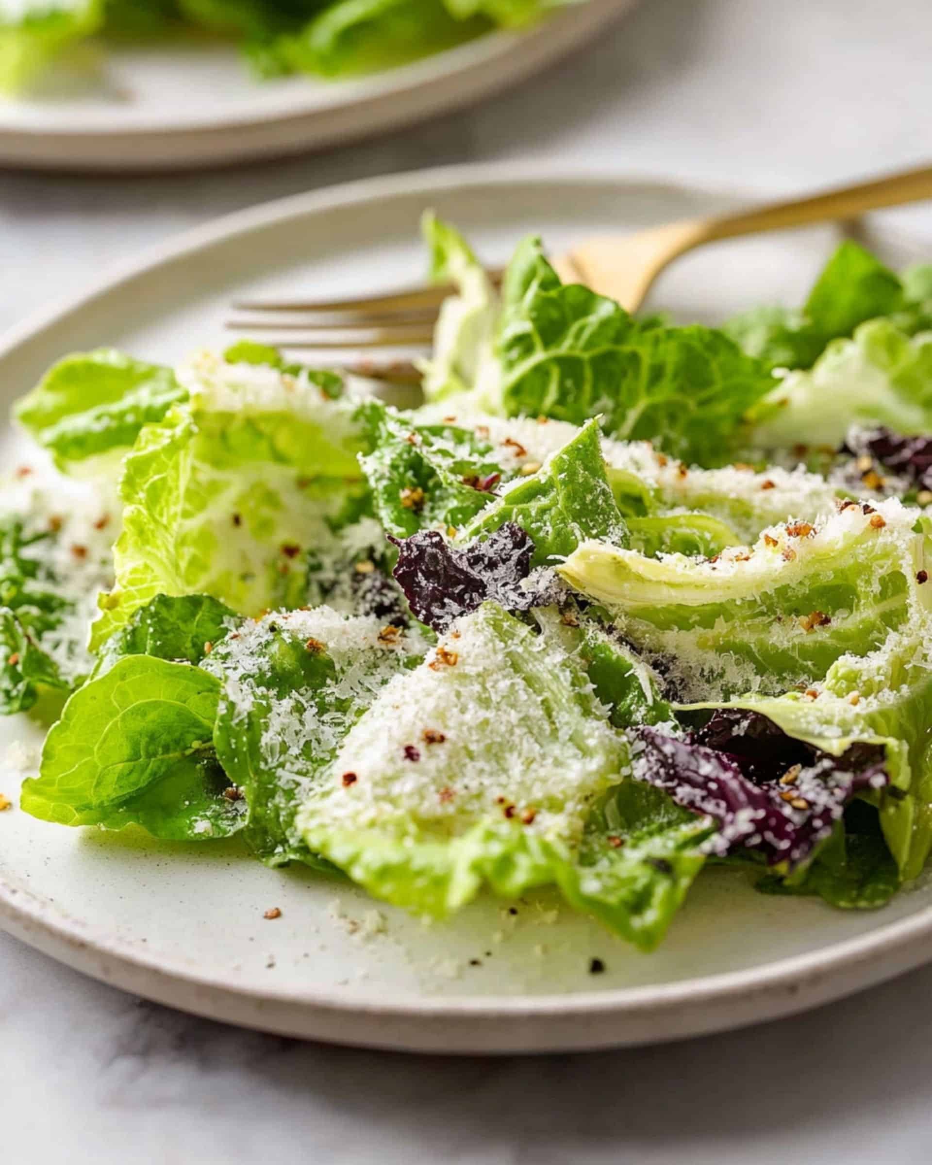 Lemon Parmesan Lettuce Salad Recipe