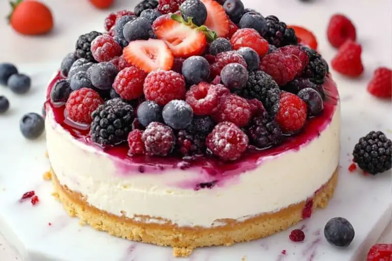 No-Bake Summer Berry Cheesecake Recipe