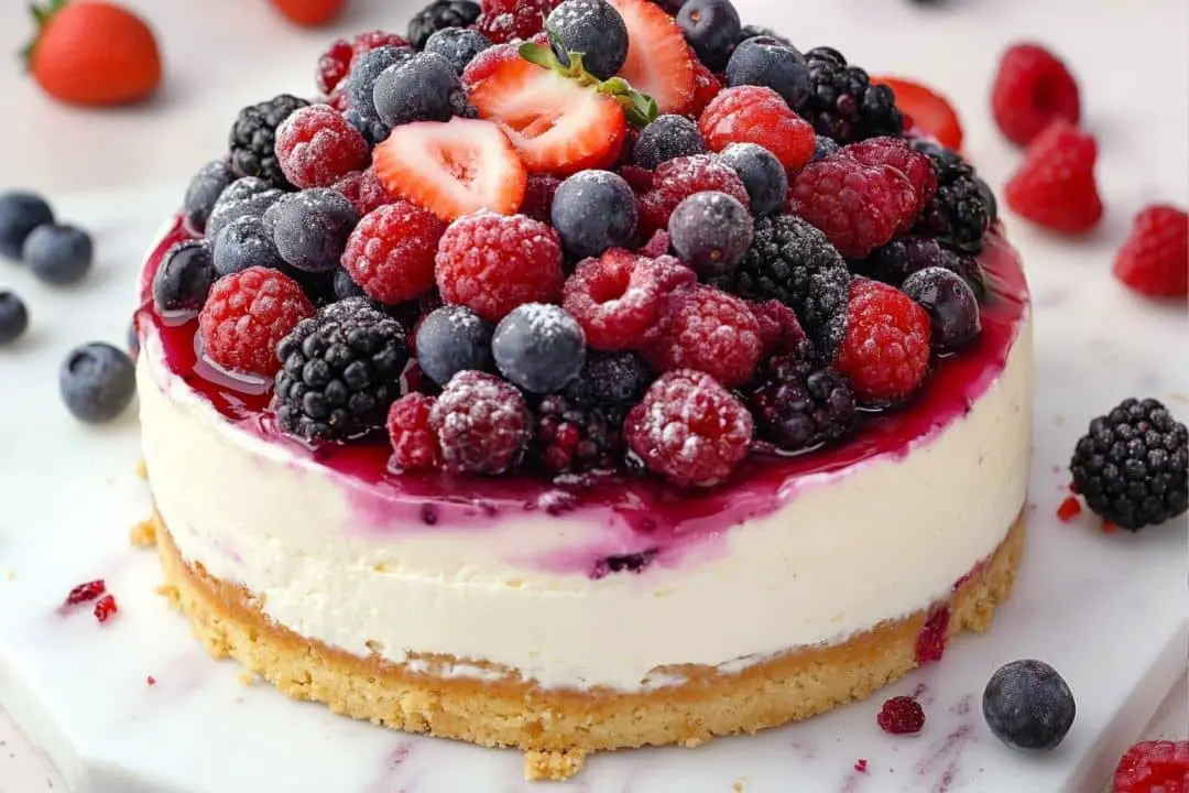 No-Bake Summer Berry Cheesecake Recipe
