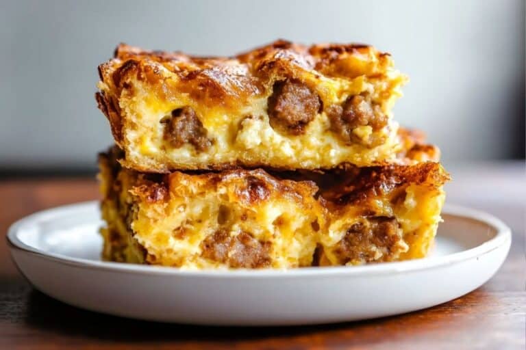 Overnight Croissant Breakfast Casserole Recipe