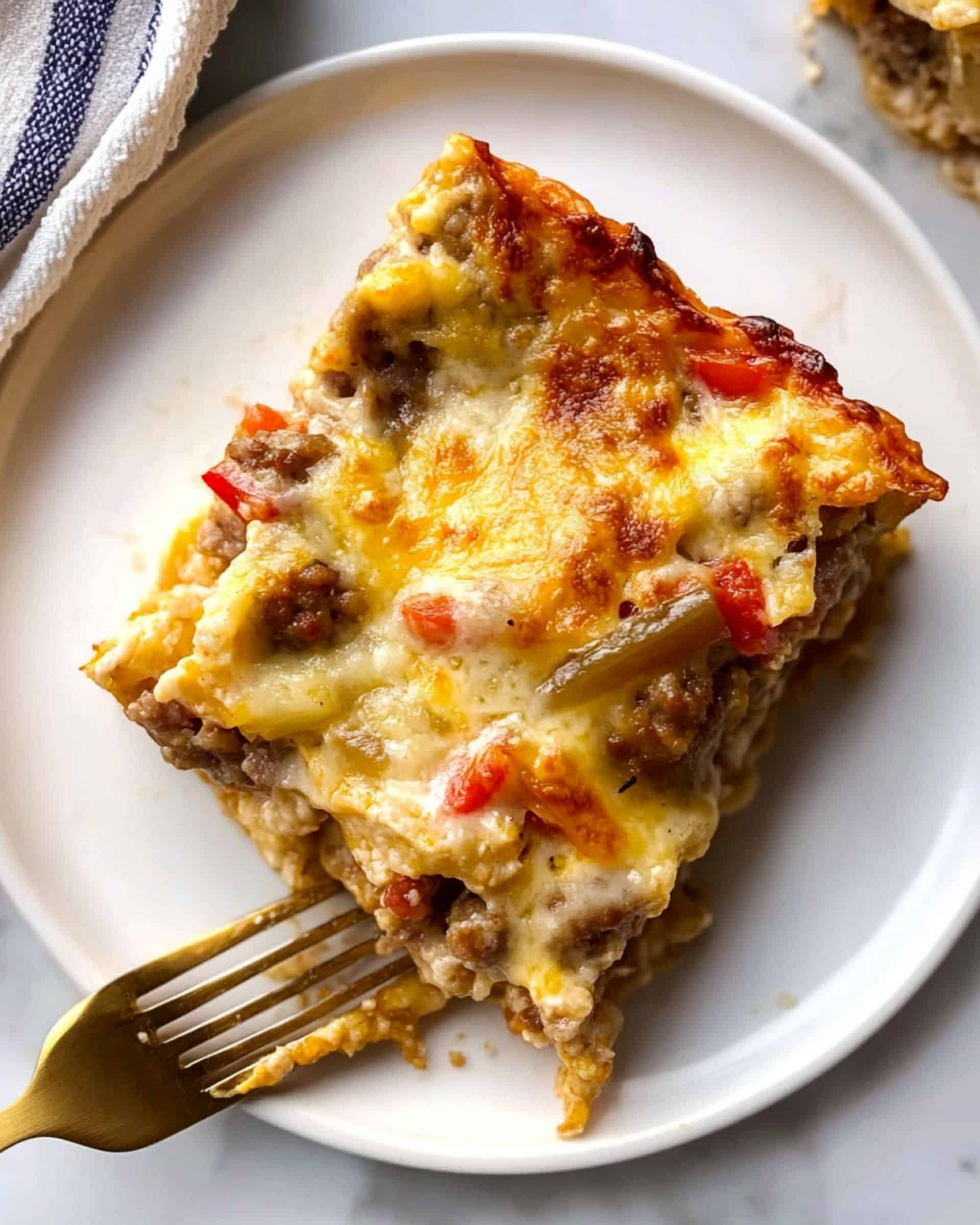 Overnight Croissant Breakfast Casserole Recipe