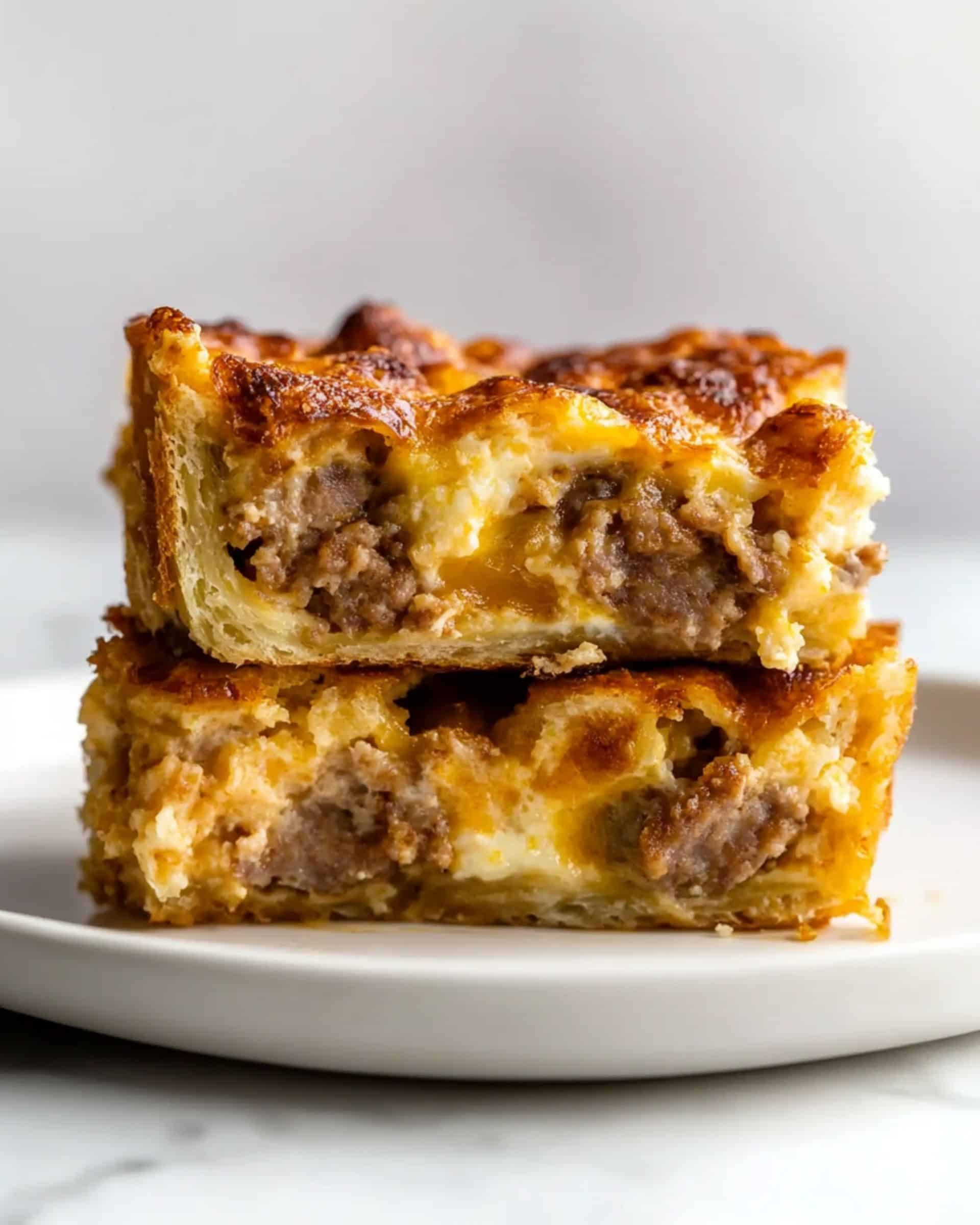 Overnight Croissant Breakfast Casserole Recipe