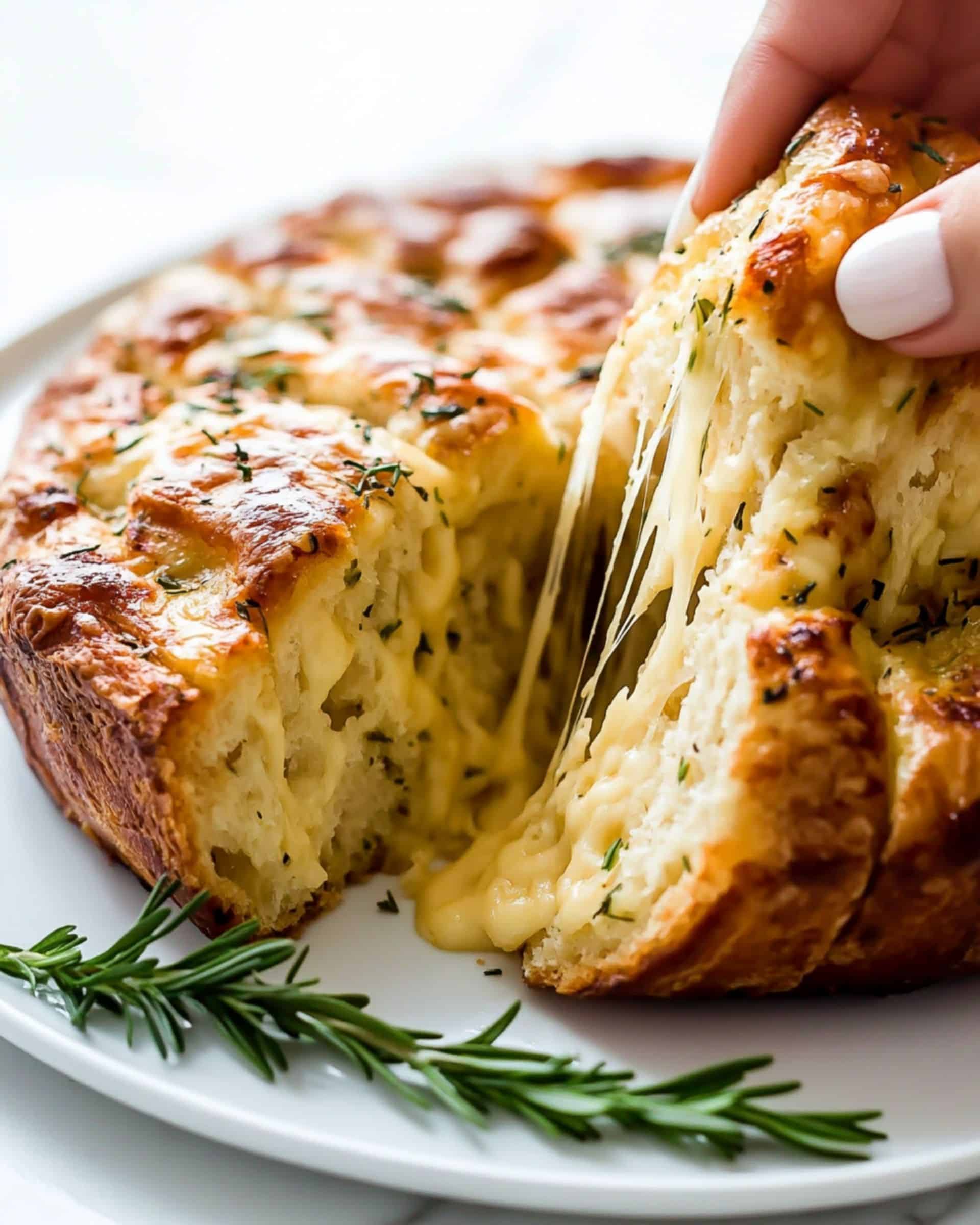 Rosemary Garlic Pull Apart Bread Recipe