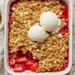 Strawberry Rhubarb Crisp Recipe