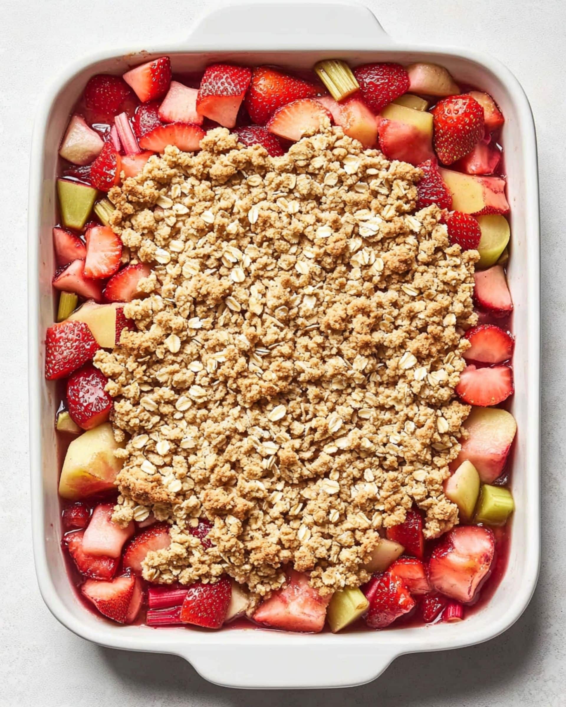 Strawberry Rhubarb Crisp Recipe