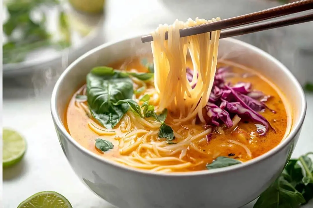 Thai-Inspired Coconut Curry Noodle Soup Recipe