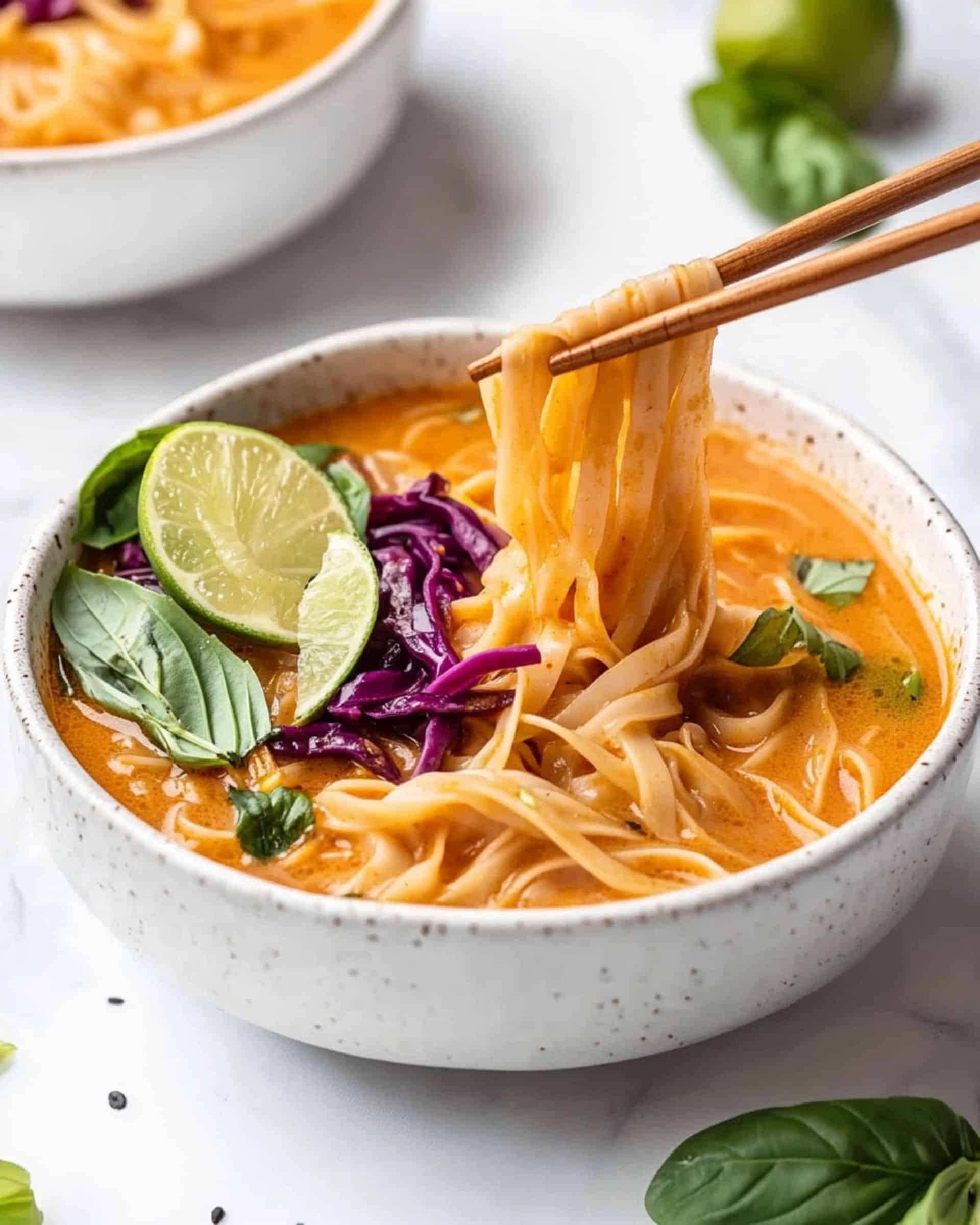 Thai-Inspired Coconut Curry Noodle Soup Recipe