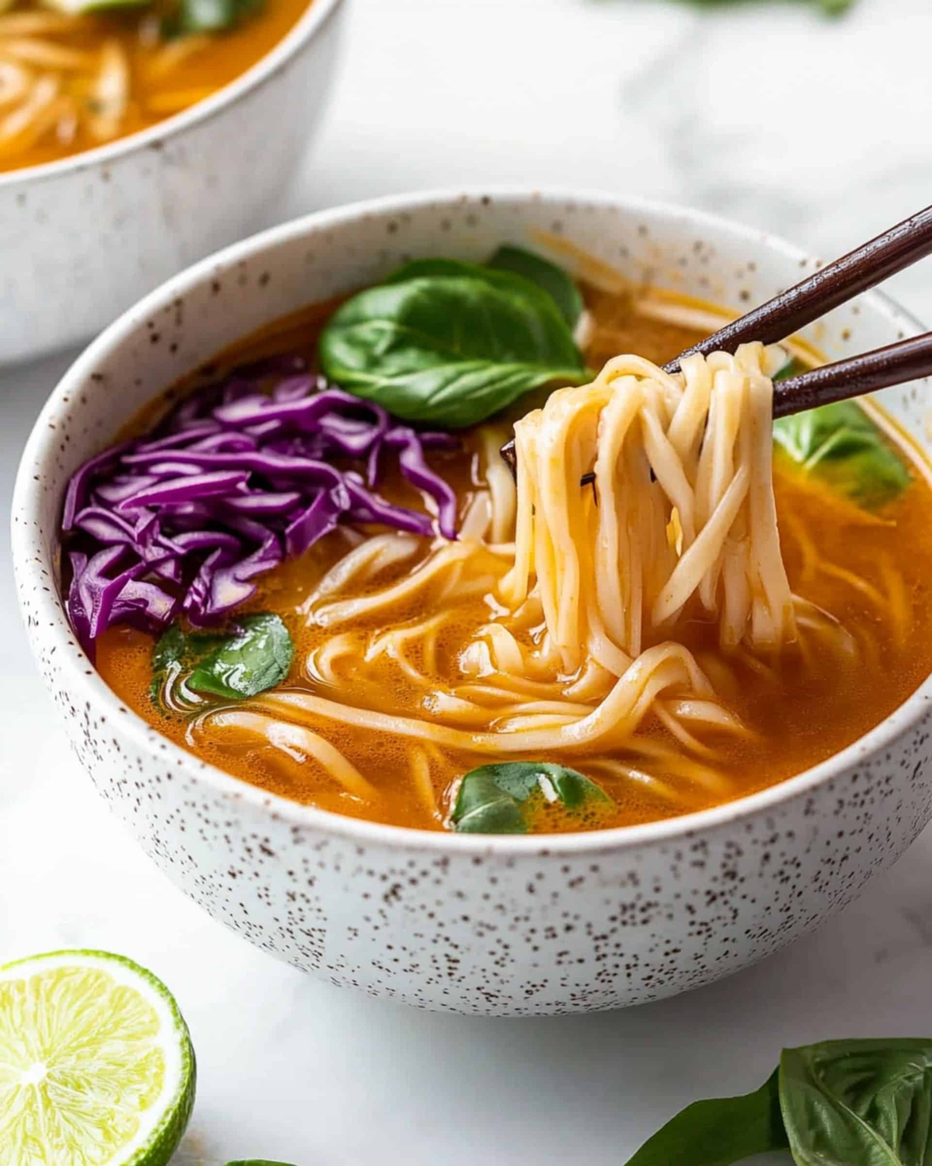 Thai-Inspired Coconut Curry Noodle Soup Recipe