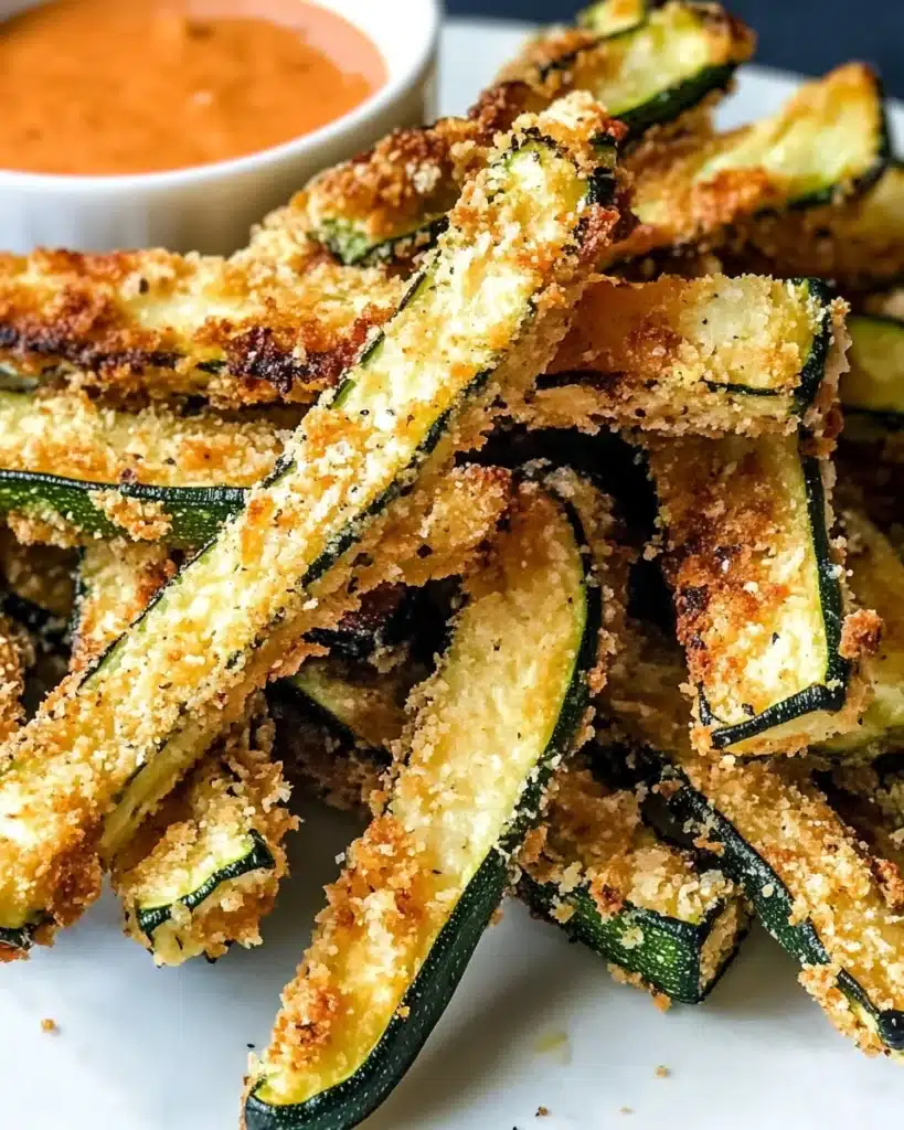 5-Ingredient Healthy Air Fryer Zucchini Fries Recipe